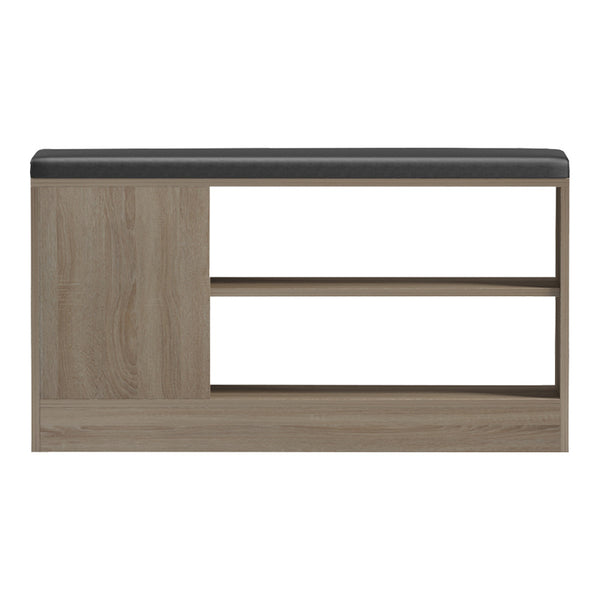 Dulap pentru pantofi cu scaun Deboule, 90x30x46 cm