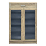 Dulap pentru pantofi Sante cu capacitate 20 perechi, Sonoma/Gri închis, 80x37x123 cm
