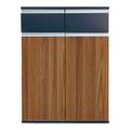 Set De Mobilier De Birou Dulap profesional pentru birou Oscar, Lemn cu nuante nuc-antracit, 80x40x120 cm