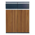 Set De Mobilier De Birou Dulap profesional pentru birou Oscar, Lemn cu nuante nuc-antracit, 80x40x120 cm