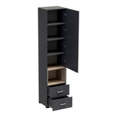 Dulap soldat Toscana, Antracit, 50x42x222 cm, detaliu produs
