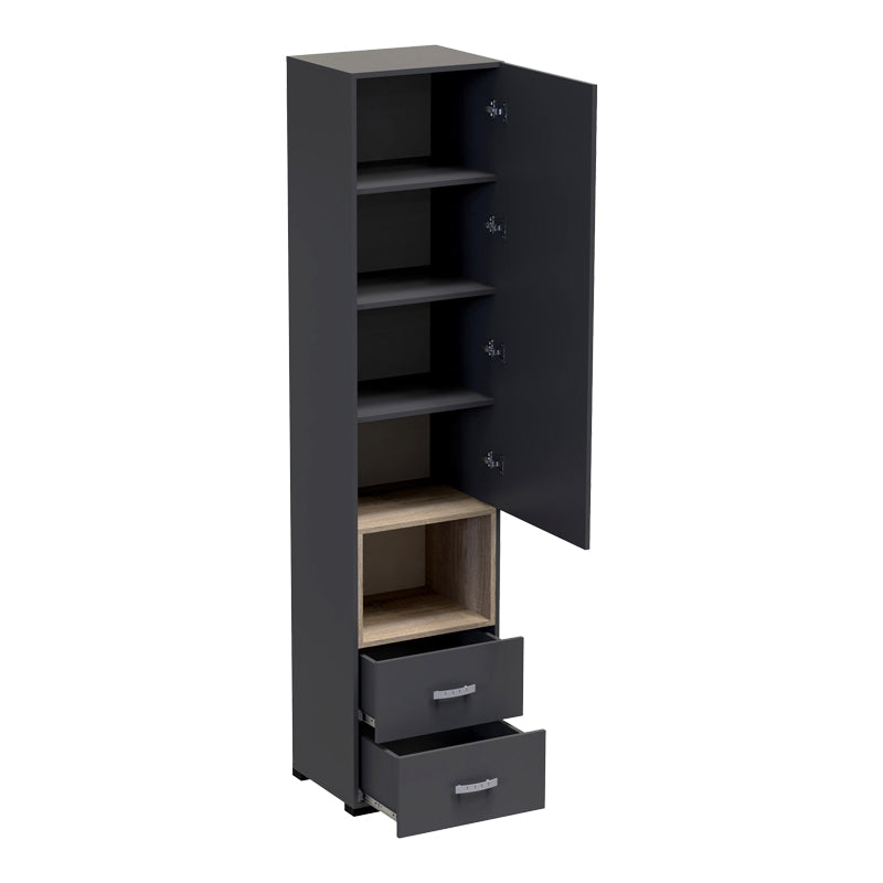 Dulap soldat Toscana, Antracit, 50x42x222 cm, detaliu produs