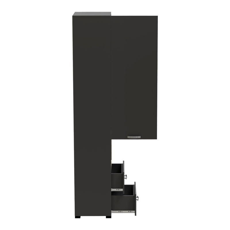 Dulap soldat Toscana, Antracit, 50x42x222 cm, perspectiva suplimentara