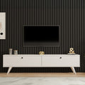 Dulap TV, alb elegant, 160x25x40 cm, perspectiva suplimentara