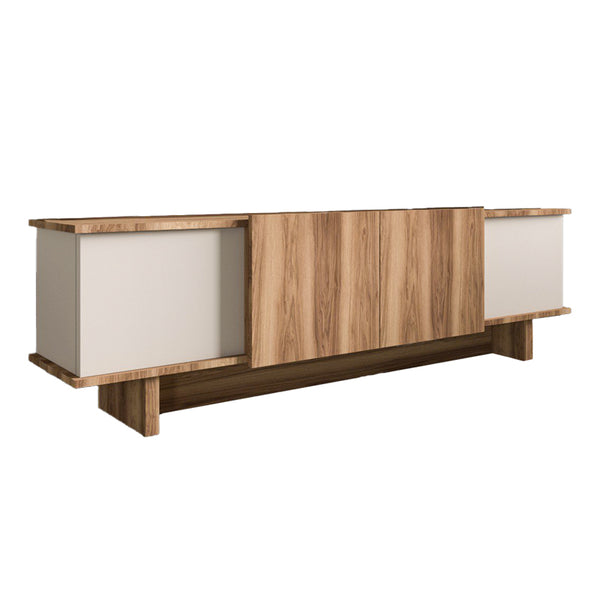 Dulap TV Aramos, crem nuc, 180x33x50 cm