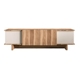 Dulap TV Aramos, crem nuc, 180x33x50 cm