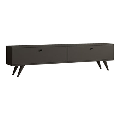 comoda TV Dulap TV cu extra spatiu de depozitare, Alb, L160x A25x H40cm