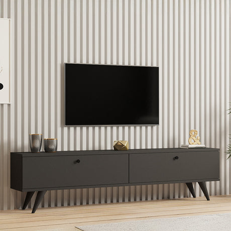 Dulap TV cu extra spatiu de depozitare, Alb, L160x A25x H40cm, 160x25x45 cm