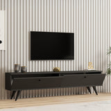 Dulap TV cu extra spatiu de depozitare, Alb, L160x A25x H40cm, 160x25x45 cm