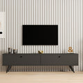 Dulap TV cu extra spatiu de depozitare, Alb, L160x A25x H40cm, 160x25x45 cm, perspectiva suplimentara
