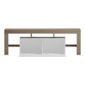 Dulap TV cu funcție de depozitare Liner, Modern, Lemn, Sonoma-Alb, 150x40x50 cm, imagine suplimentara