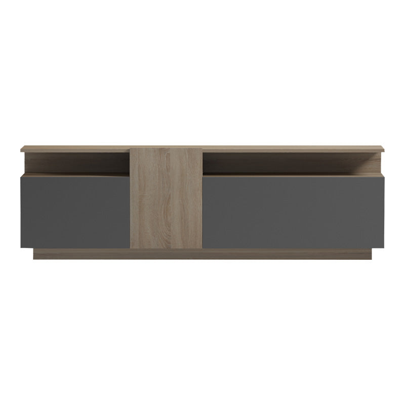 Dulap TV cu rafturi Vendora, Sonoma-Antracit, 150x29x46 cm