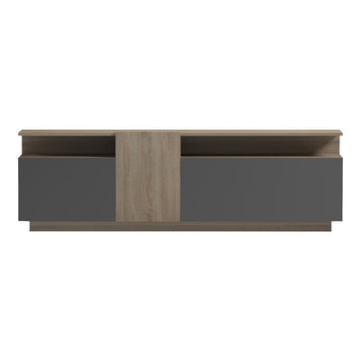 Dulap TV cu rafturi Vendora, Sonoma-Antracit, 150x29x46 cm, detaliu produs