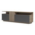 Dulap TV cu rafturi Vendora, Sonoma-Antracit, 150x29x46 cm, perspectiva suplimentara