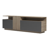 Dulap TV cu rafturi Vendora, Sonoma-Antracit, 150x29x46 cm