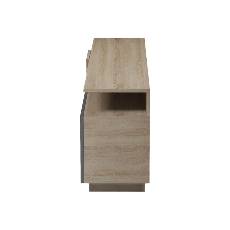 Dulap TV cu rafturi Vendora, Sonoma-Antracit, 150x29x46 cm