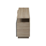 Dulap TV cu rafturi Vendora, Sonoma-Antracit, 150x29x46 cm