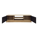 Comoda TV Sasa, Pal melaminat, 150x35x42 cm - Sonoma-Antracit