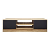 Comoda TV Sasa, Pal melaminat, 150x35x42 cm - Sonoma-Antracit