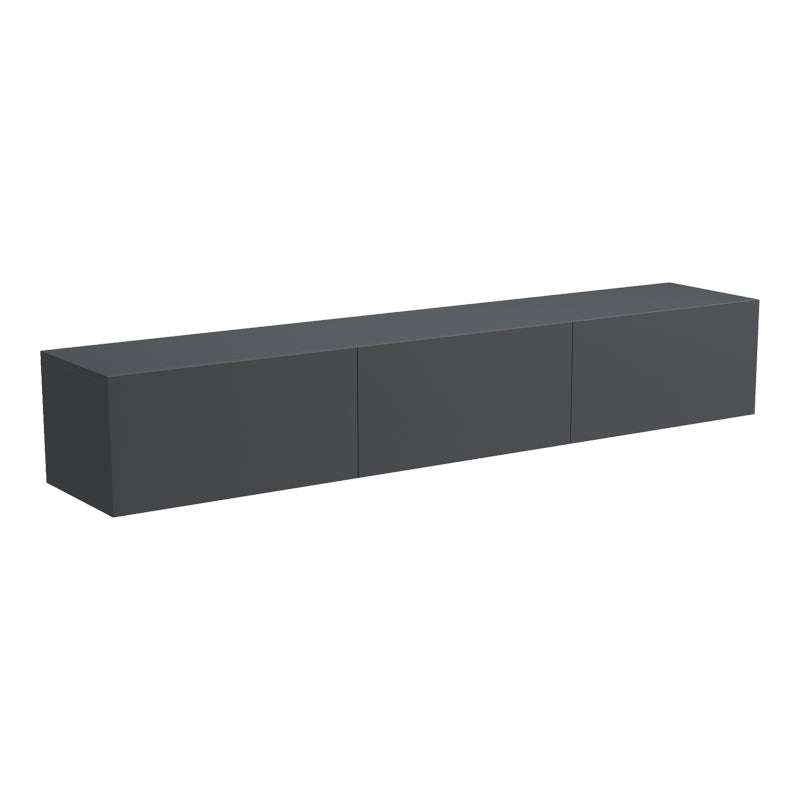 Dulap TV de perete cu LED Rival, stil modern, material, antracit, 180x35x30 cm