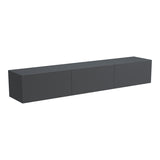 Dulap TV de perete cu LED Rival, stil modern, material, antracit, 180x35x30 cm