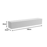 Dulap TV de perete cu LED Rival, stil modern, material, antracit, 180x35x30 cm
