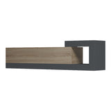 Dulap TV de perete cu montare Flato, Lemn, Sonoma-Antracit, 150x29x38 cm