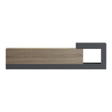 Dulap TV de perete cu montare Flato, Lemn, Sonoma-Antracit, 150x29x38 cm
