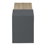 Dulap TV de perete cu montare Flato, Lemn, Sonoma-Antracit, 150x29x38 cm