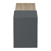 Dulap TV de perete cu montare Flato, Lemn, Sonoma-Antracit, 150x29x38 cm, foto produs 7