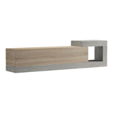 Dulap TV montat pe perete cu aspect de marmură sonoma-gri-bej Flato, 150x29x38 cm