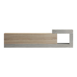 Dulap TV montat pe perete cu aspect de marmură sonoma-gri-bej Flato, 150x29x38 cm