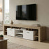 comoda TV Dulap TV multifunctional Sonoma-White, Modern, Pal, 210x40x50cm