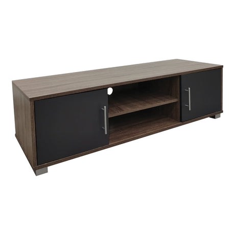 Dulap TV Serank, Lemn, Stejar-Antracit, 120x40x40 cm