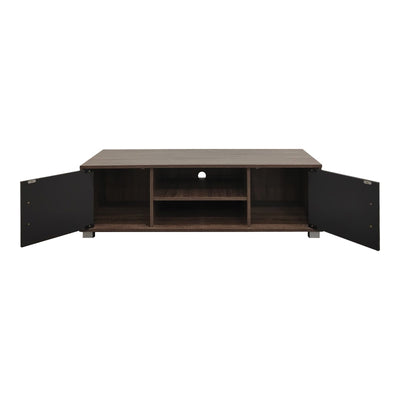 Dulap TV Serank, Lemn, Stejar-Antracit, 120x40x40 cm, detaliu produs