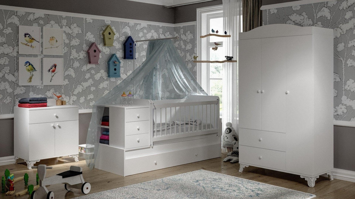 Dulap Vega - White, Alb, 40x84x75 cm