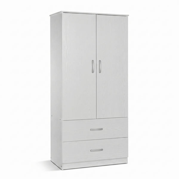 Dulap Zelia cu 2 usi si sertare, 79x42x180 cm