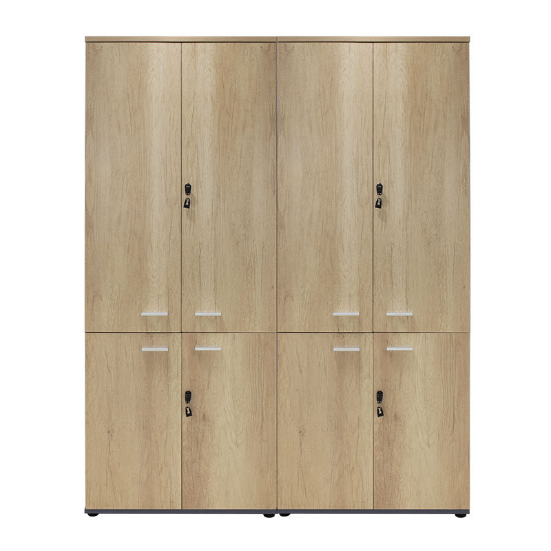 Dulapuri Lotus cu 4 usi Stejar-Gri, inchis, 160x40x200 cm