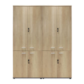 Dulapuri Lotus cu 4 usi Stejar-Gri, inchis, 160x40x200 cm, imagine suplimentara