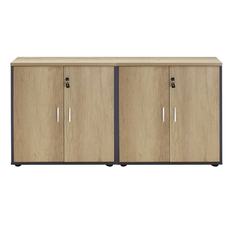Dulapuri Lotus cu 4 usi stejar-Gri, inchis, 160x40x80 cm, imagine suplimentara