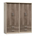 Dulapuri Olympus Cu 4 usi si 4 Sertare Castillo-Toro 162x57x183 cm