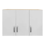 Etajera dulap Athos cu 3 usi, 90x41x60 cm - Sonoma-Alb