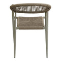 Fagen fotoliu stivuitor Auriu aluminiu-rattan pe Natural, 56x60x78 cm, perspectiva suplimentara