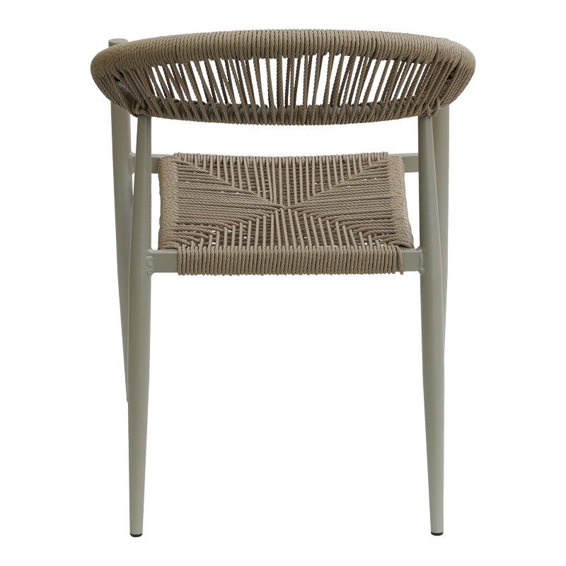 Fagen fotoliu stivuitor Auriu aluminiu-rattan pe Natural, 56x60x78 cm, perspectiva suplimentara