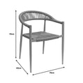 Fagen fotoliu stivuitor Auriu aluminiu-rattan pe Natural, 56x60x78 cm, foto produs
