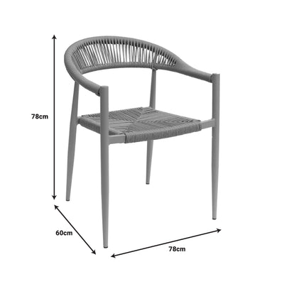 Fagen fotoliu stivuitor Auriu aluminiu-rattan pe Natural, 56x60x78 cm, foto produs