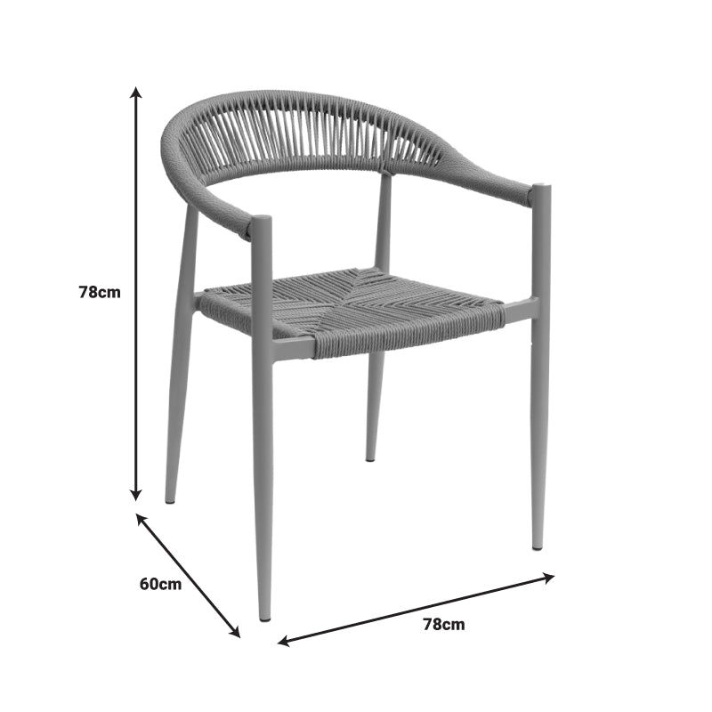 Fagen fotoliu stivuitor Auriu aluminiu-rattan pe Natural, 56x60x78 cm, foto produs