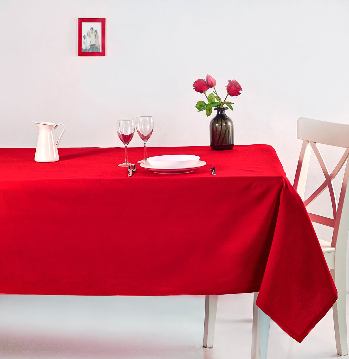 Față de masă Roma 250, Roșu, 250x170 cm