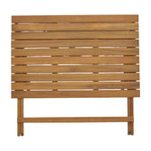 Fatel-Jaybo set de 5 mese pliabile din lemn masiv de salcâm, Natur, 100x65x72 cm, perspectiva suplimentara