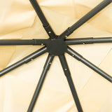 Foișor cu negru și pânză bej, durabil, 3x3 m